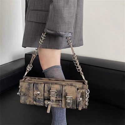 Bags Niche Design Long Multi-Pocket Circular Functional Bag for Women 2026 New H