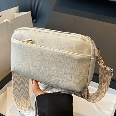 Bags Cross-Border Practical 2025 New Women's Bag with Wide Shoulder Strap, Fashi