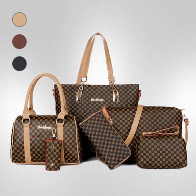 Bags Women's Bag New European and American Foreign Trade Trendy Bag Six-piece Se