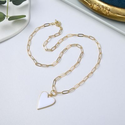 Jewelry Bohemian Ethnic Beach Ins Style Necklace Chain with Soft Clay Oil Drop H