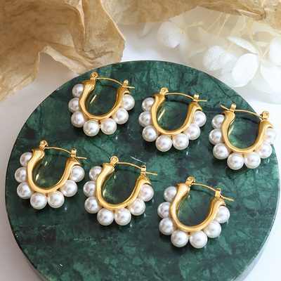 Jewelry Elegant Gentle Beautiful Distinctive Ear Buckle Fashion All-match Titani