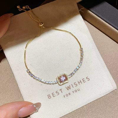 Korean vintage pearl bracelet women ins high-end sense niche titanium steel brac