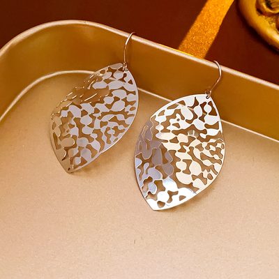 Jewelry Silver Needle zircon hollow butterfly tassel earrings exquisite high-gra
