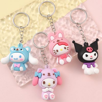 Keychains Christmas Sanrio Slam Dunk Keychain Bag Pendant New Year's Stall Small