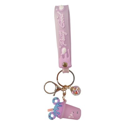 Keychains Creative Ice Cream Keychain Jewelry, Milk Tea Cup Pvc Pendant, Persona