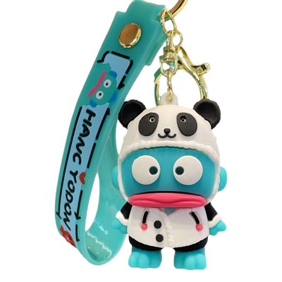 Keychains Cute Clown Fish Keychain Creative Cartoon PVC Doll School Bag Pendant 