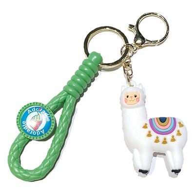 Keychains Cross-border foreign trade simple boutique three-dimensional alpaca ke