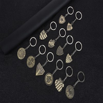 Keychains Simulation Cool Safety Helmet Motorcycle suit Keychain Metal Helmet Ke