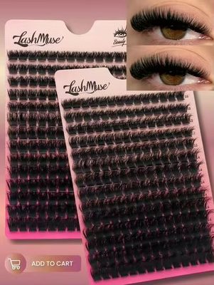 Makeup Cross-Border Popular 640 Clusters DIY Single Cluster Hair 9-16mm Natural 