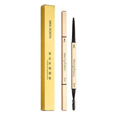 Makeup Small gold chopsticks eyebrow pencil double-headed eyebrow pencil long-la