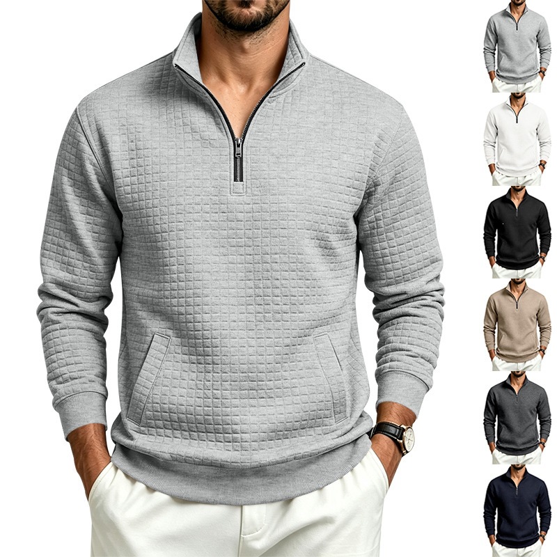 Mens Clothing European American Amazon Spring Autumn Heavyweight Men's Jacquard