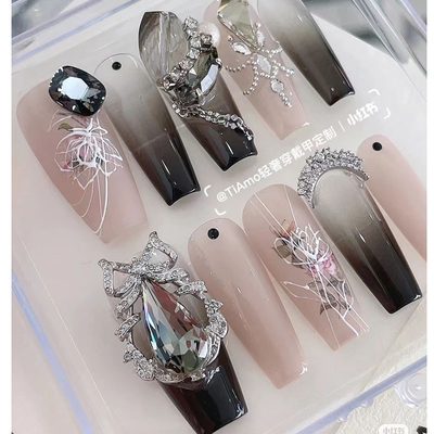 Nail Art 50 pieces of nail zircon jewelry wholesale inverted flat bottom drill m