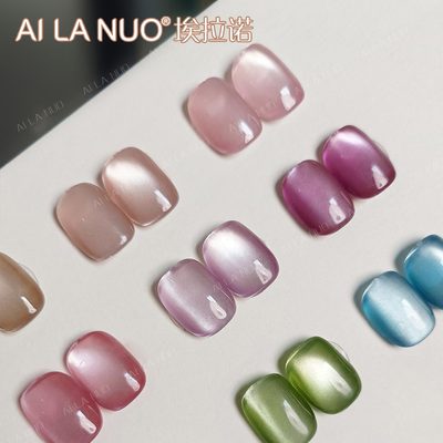 Nail Art Eranuo 2026 New Model Flower-Themed Cat Eye Nail Polish Gel for Nail Sa