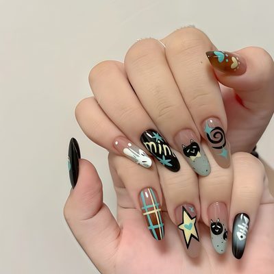 Nail Art Handmade Manicure Pure Color Wearable Nails Nude Color Whitening Pure D