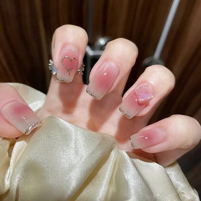 Nail Art Cross-border Manicure Wear Armor Direct Paste Temperament Black Glitter
