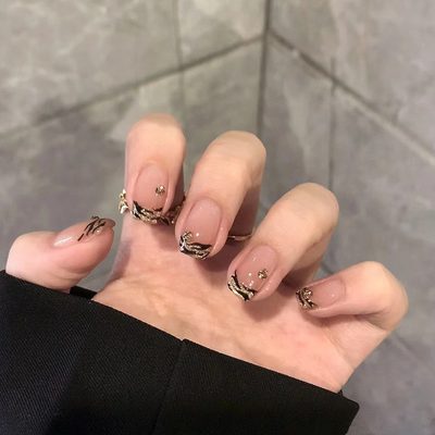 Nail Art Manicure Wearable Nails Sweet Cool Dark Style Douyin Internet Celebrity