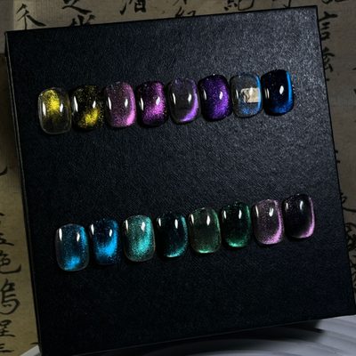 Nail Art Cat Eye Powder 3D Magnetic Powder Chameleon Nail Polish Painting Handma