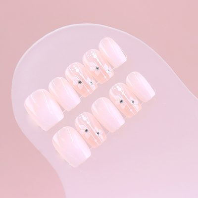 Nail Art Solid Color Naked Powder Wearing Armor Removable Ice Penetrable Fake Na