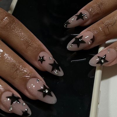 Star Point Diamond Nail Patch Spice Girl Flash Wear Armor Wholesale Sweet Cool S