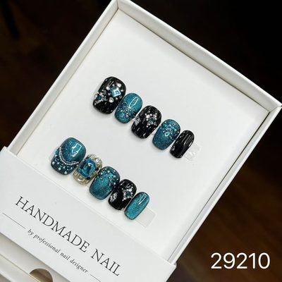 Nail Art 【War Collection 2-29】Handmade Wearable Nails Versatile Long Style with