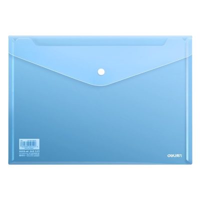 Office Supplies Deli 8308 file bag A4 transparent snap document bag Office busin