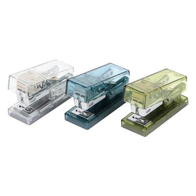 Office Supplies Deli Mini Stapler New Ns083F Student Portable Transparent Handhe