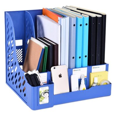 Office Supplies Desktop Quadruple File Bar Folder Triple Storage Box File Box Of