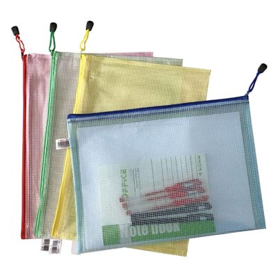Office Supplies Cross-Border Korean Pvc Mesh File Bag Storage Bag A3B4A4B5A5A6 W
