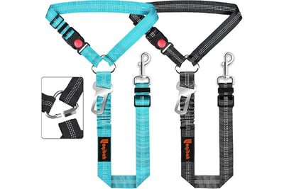 Pet Supplies Car Safety Leash Dog Leash with Ring, Elastic, Retractable, Reflect