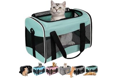 Pet Supplies Foldable, Breathable, Lightweight Cat Carrier, Pet Travel Tote Bag,