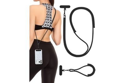 Phone Accessories 6mm Universal Phone Lanyard Crossbody Neck Strap Tpu Card Back