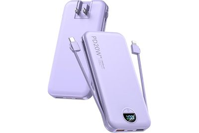 Phone Accessories Comes with a Fast Charging Cable and Plug, 10000Mah Wall-Mount