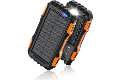 Phone Accessories Shared Solar-Powered Mobile Power Bank with Built-In Cable, So