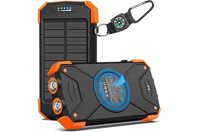 Phone Accessories Tk/Temu Comes with Its Own Cable, Solar-Powered 49800Mah Wirel