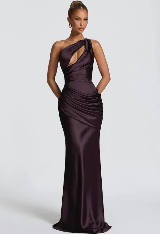 Plum Dresses Independent Brand European and American Women's Fashion Satin One-S