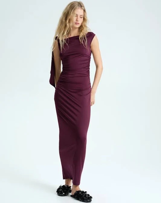 Plum Dresses Cross-Border Plus-Size Dress, European and American Style, Pure and