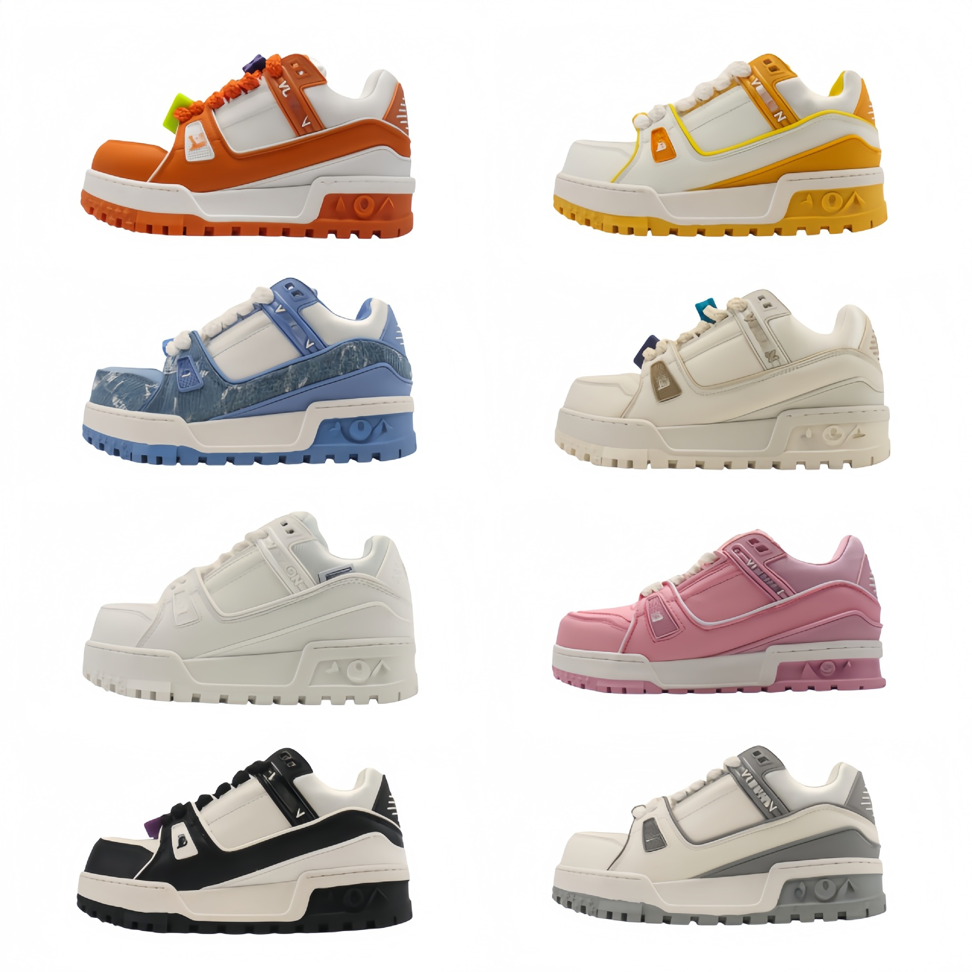 Korean Style 2026 New Summer Breathable Flyknit Sports Shoes, Mesh Cushioned Wom