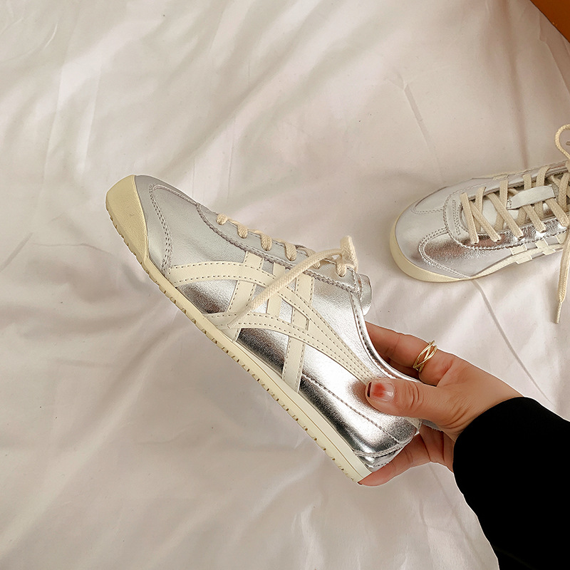 Versatile Top-Layer Genuine Leather White Sneakers for Women, 2026 New Simple El