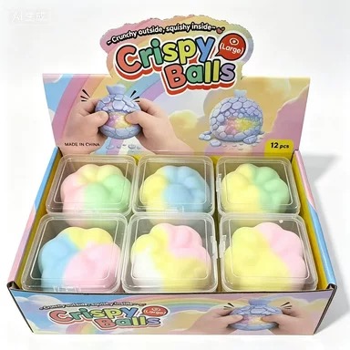 Stress-Relief Toys Cute Cat Claw Mixed Color Crispy Skin Pinch Stress Relief Toy