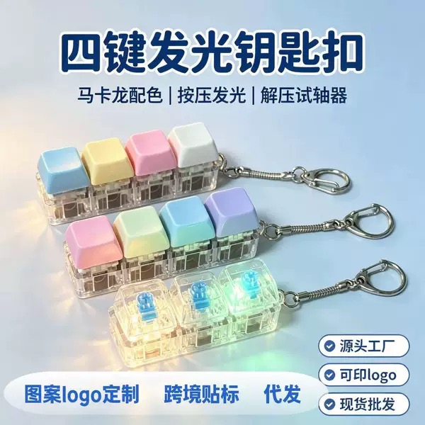 Cross-Border High-Transparency Stress-Relief Mechanical Keyboard Buttons, Finger