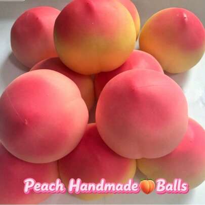 Stress-Relief Toys Peach Slow-Rebound Stress-Relief Toy Squishy, Realistic Fruit