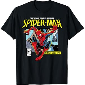Marvel Studios Spider-Man BND Movie 2026 Rooftop Comic Panel T-Shirt