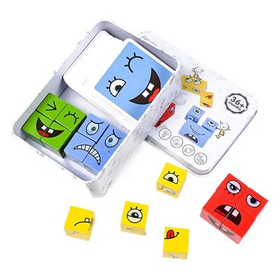 Children's Face-changing Rubik's Cube Building Blocks Educational Toys Parent-ch