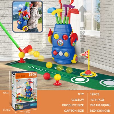 Cross-Border Hot-Selling Children's Golf Toys Boys' Telescopic Box Sports Balls 