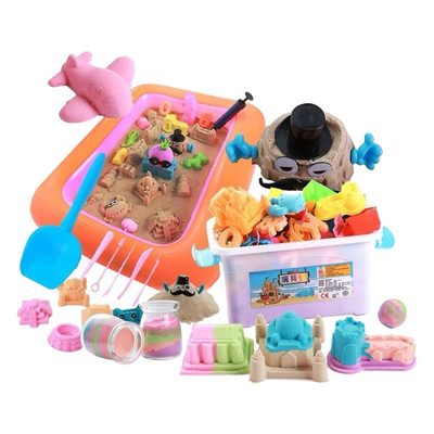 Toys Magic Sand Children's Space Toy Sand Set Indoor Safe Colored Sand Boys and 