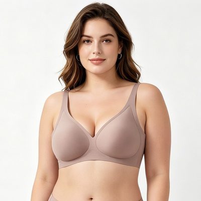 Underwear Amazon Cross-Border Hot Sale Seamless Leopard Deep V Jelly Soft Suppor