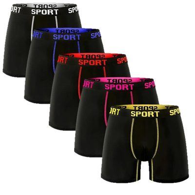 Cross-Border Wholesale Men's Plus Size Boxer Briefs, Extended Length Boxer Short