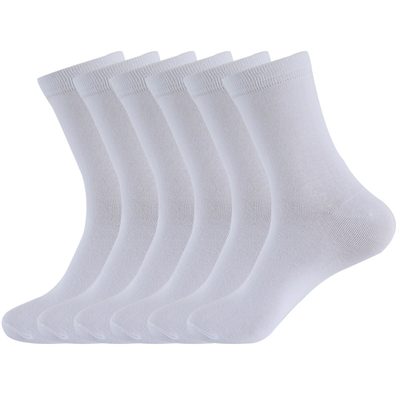 Underwear Cross-Border Men's Plus Size Solid Color Dress Socks, Casual Cotton Mi