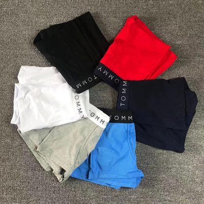 Underwear Men's Pure Cotton Casual Boxer Briefs, Comfortable Breathable Trendy B