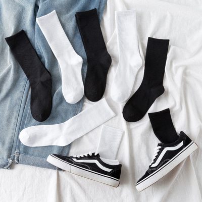 Underwear New Solid Color Trendy Socks for Couples, Running Sports Socks, Instag